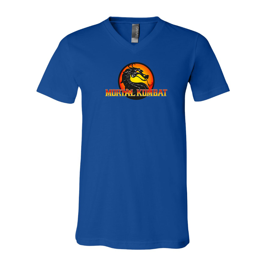 Men's Mortal Kombat BELLA CANVAS Jersey V-Neck Tee