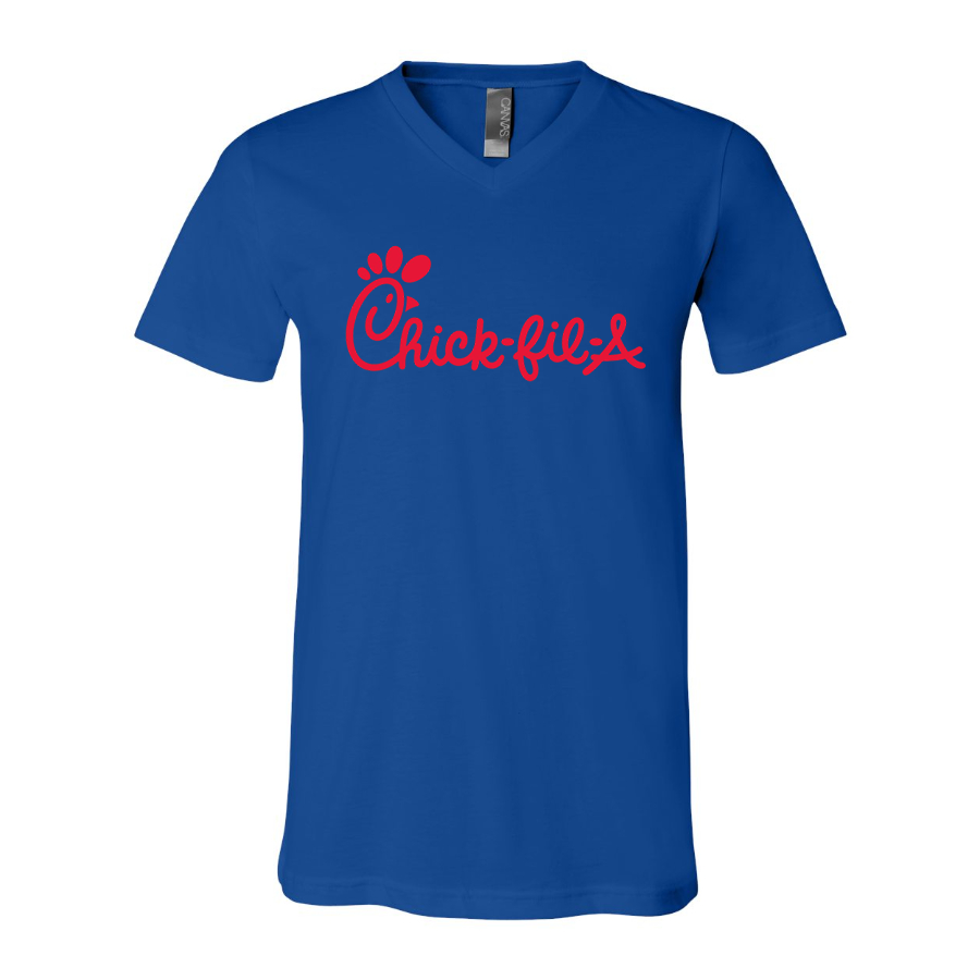 Men's Chick-fil-A BELLA CANVAS Jersey V-Neck Tee