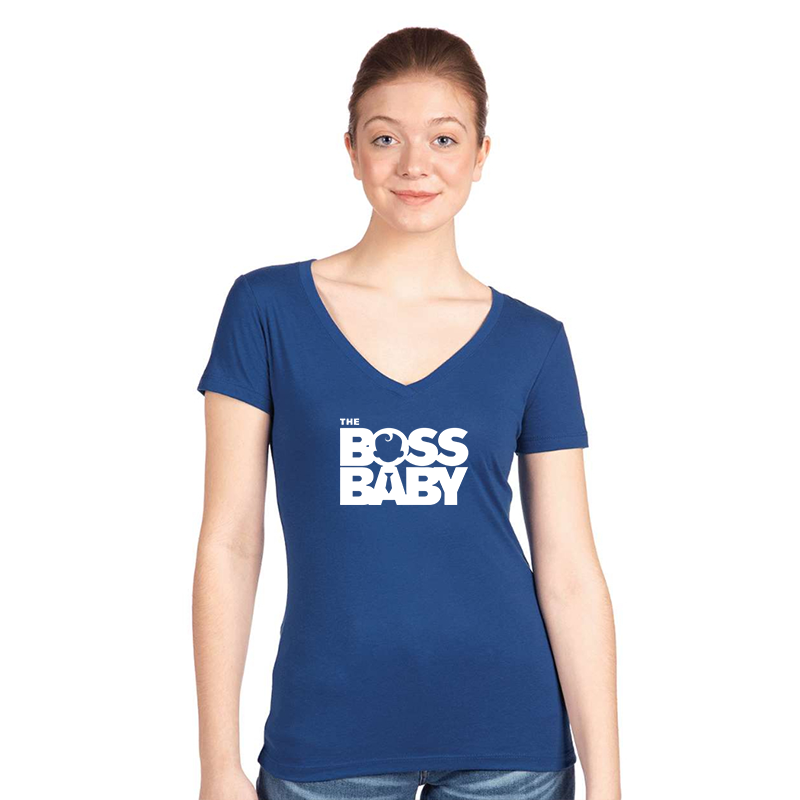 Women's Boss Baby Next Level Ideal V-Neck T-Shirt