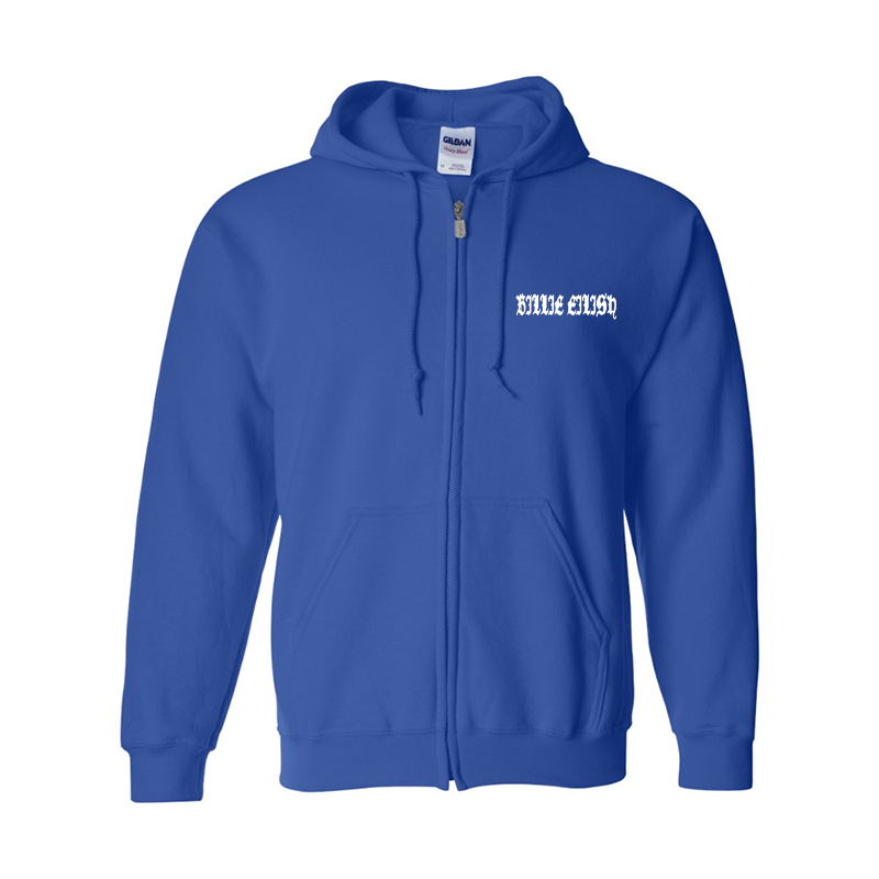 Men's Billie Eilish Gildan Heavy Blend Full-Zip Hooded Sweatshirt