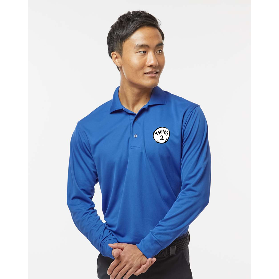 Men's Dr. Suess Thing Paragon Prescott Long Sleeve Polo