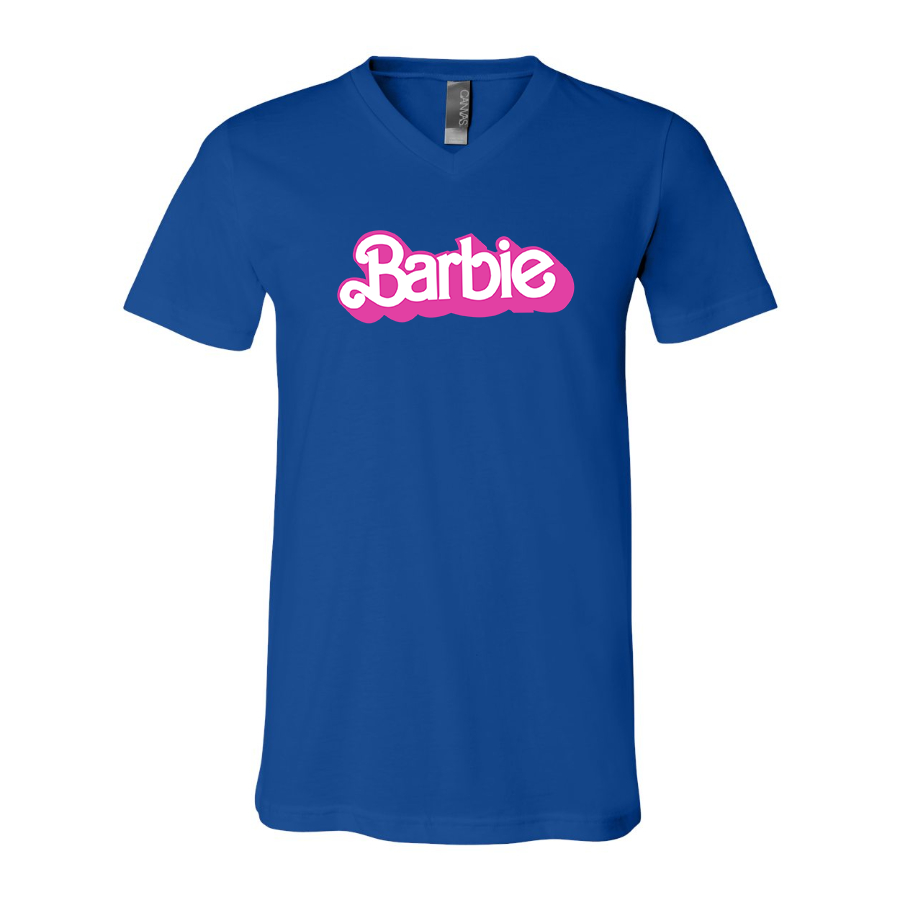 Men's Barbie BELLA CANVAS Jersey V-Neck Tee