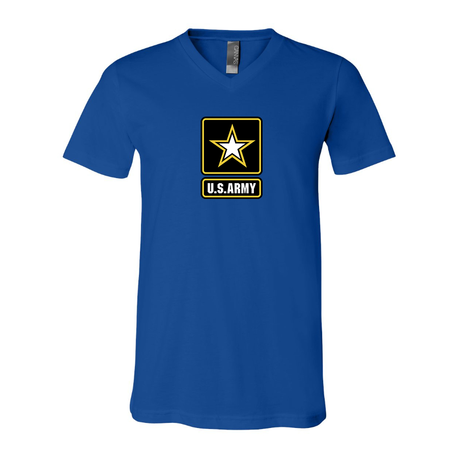 Men's U.S. ARMY BELLA CANVAS Jersey V-Neck Tee