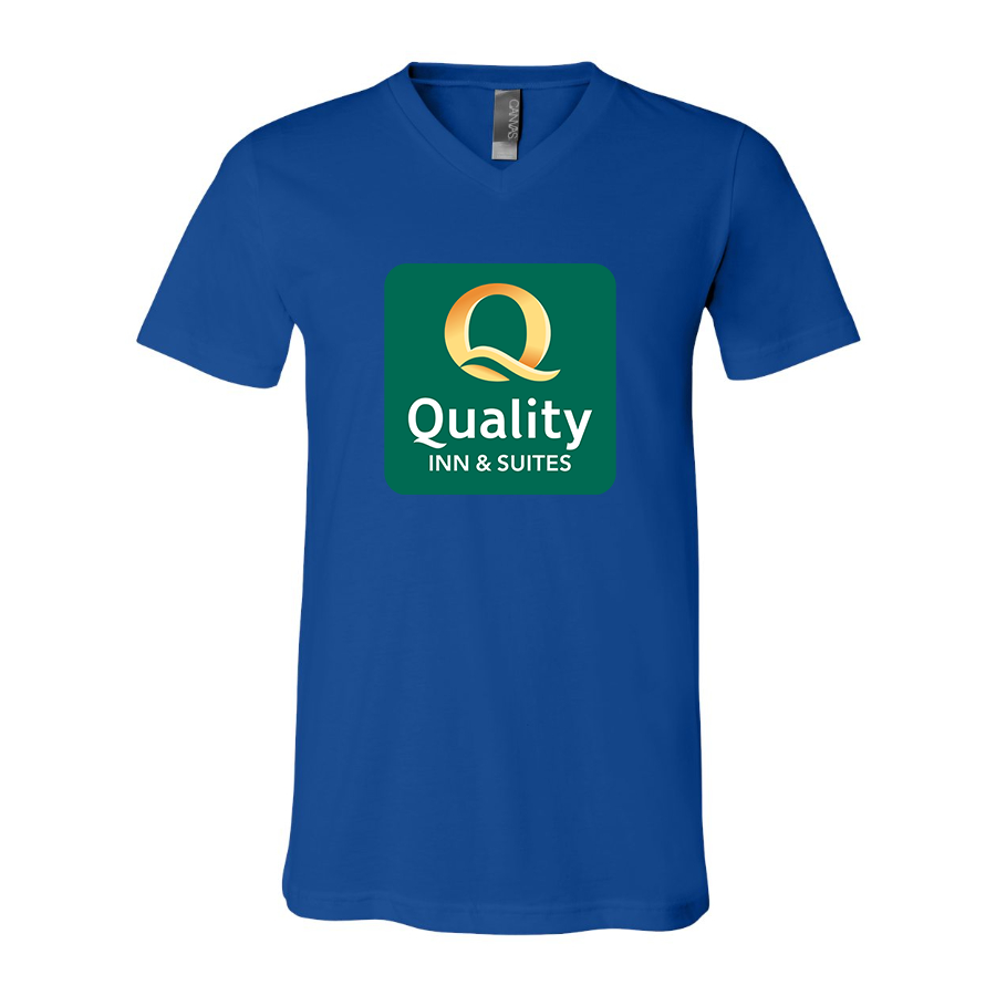 Men's Quality Inn & Suites BELLA CANVAS Jersey V-Neck Tee