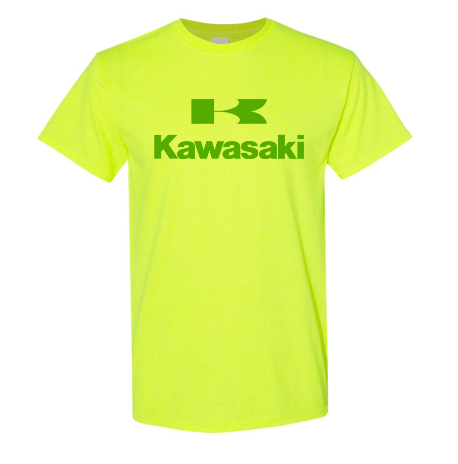 Men's Kawasaki Bike Motorcycle Cotton T-Shirt