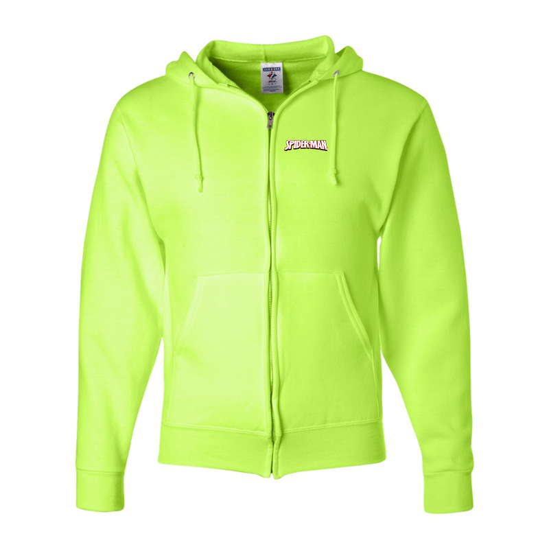 Men's Spider Man JERZEES NuBlend Full Zip Hooded Sweatshirt