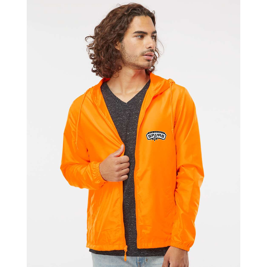 Men's San Antonio Spurs Independent Trading Co Lightweight Windbreaker Full-Zip Jacket