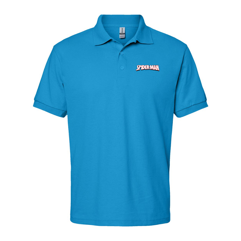 Men's Spider Man Gildan Dry Blend Jersey Polo