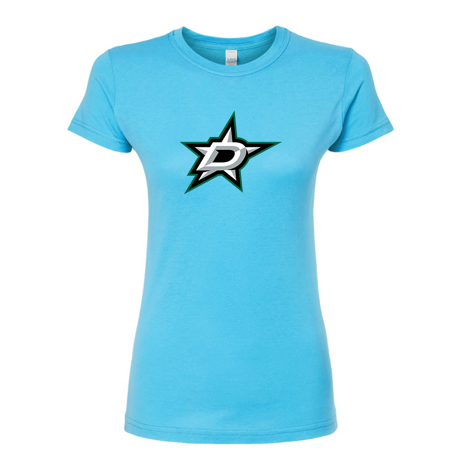 Women's NHL - Dallas Stars Round Neck T-Shirt