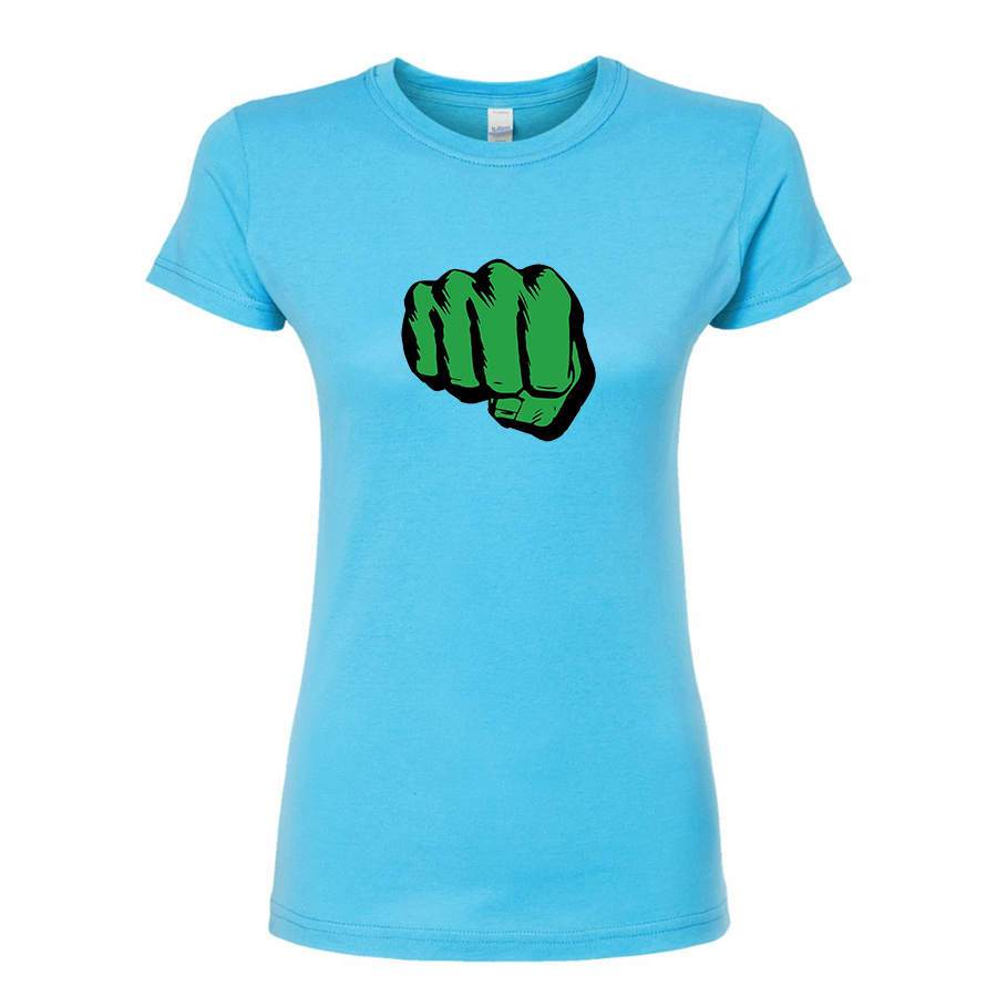 Women's Hulk Punch Round Neck T-Shirt