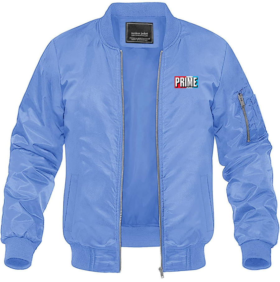 Men's Prime Drink Lightweight Bomber Jacket Windbreaker Softshell Varsity Jacket Coat