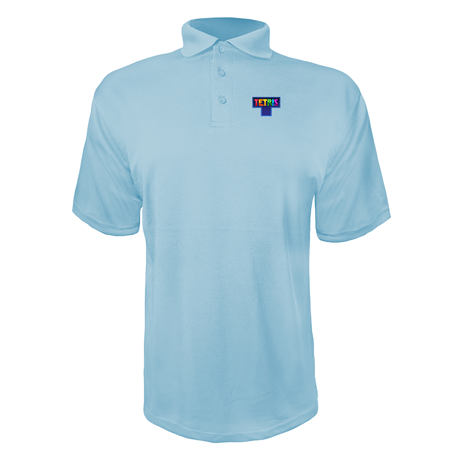Men's Tetris Polyester Polos