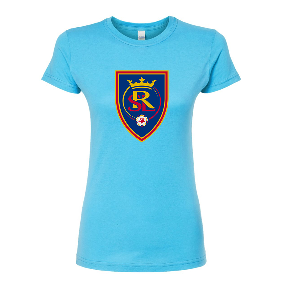 Women's Real Salt Lake Soccer Round Neck T-Shirt