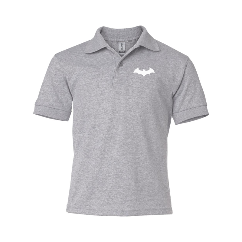 Youth's Batman Gildan Dry Blend Jersey Polo