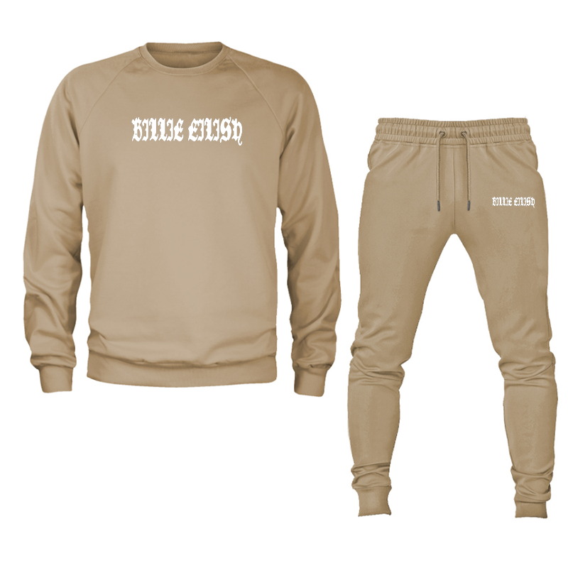 Men's Billie Eilish Crewneck Sweatshirt Joggers Set