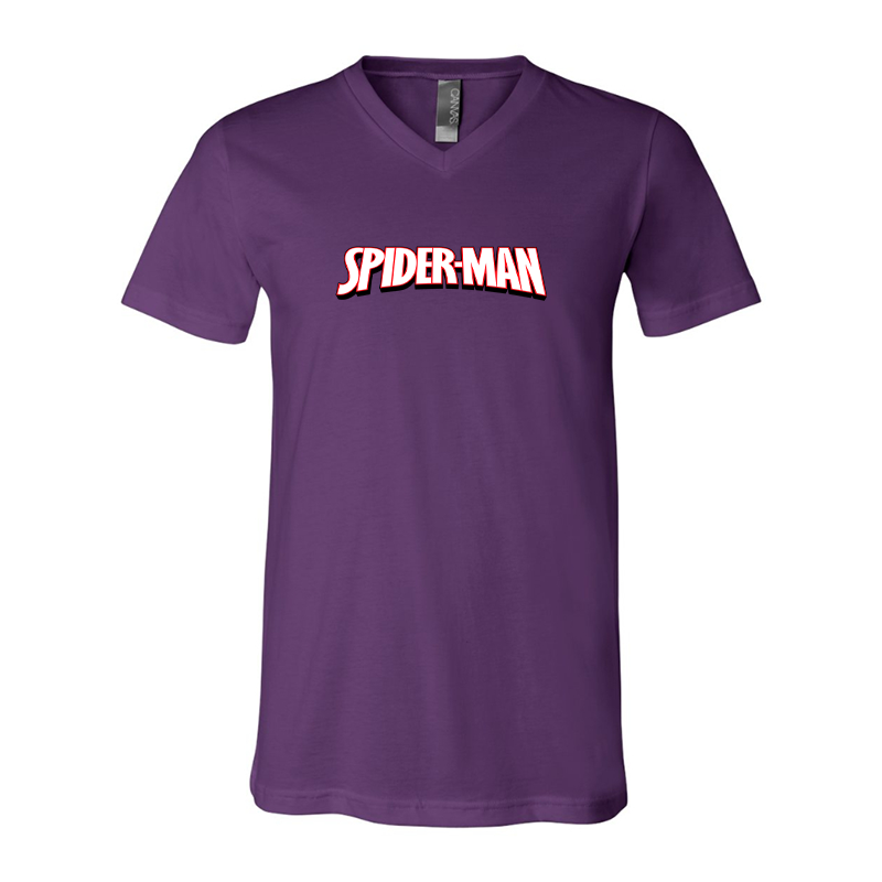 Spider Man BELLA CANVAS Jersey V-Neck Tee