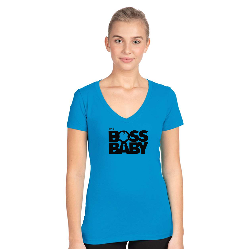 Women's Boss Baby Next Level Ideal V-Neck T-Shirt