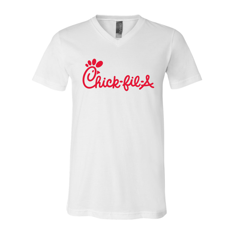 Men's Chick-fil-A BELLA CANVAS Jersey V-Neck Tee