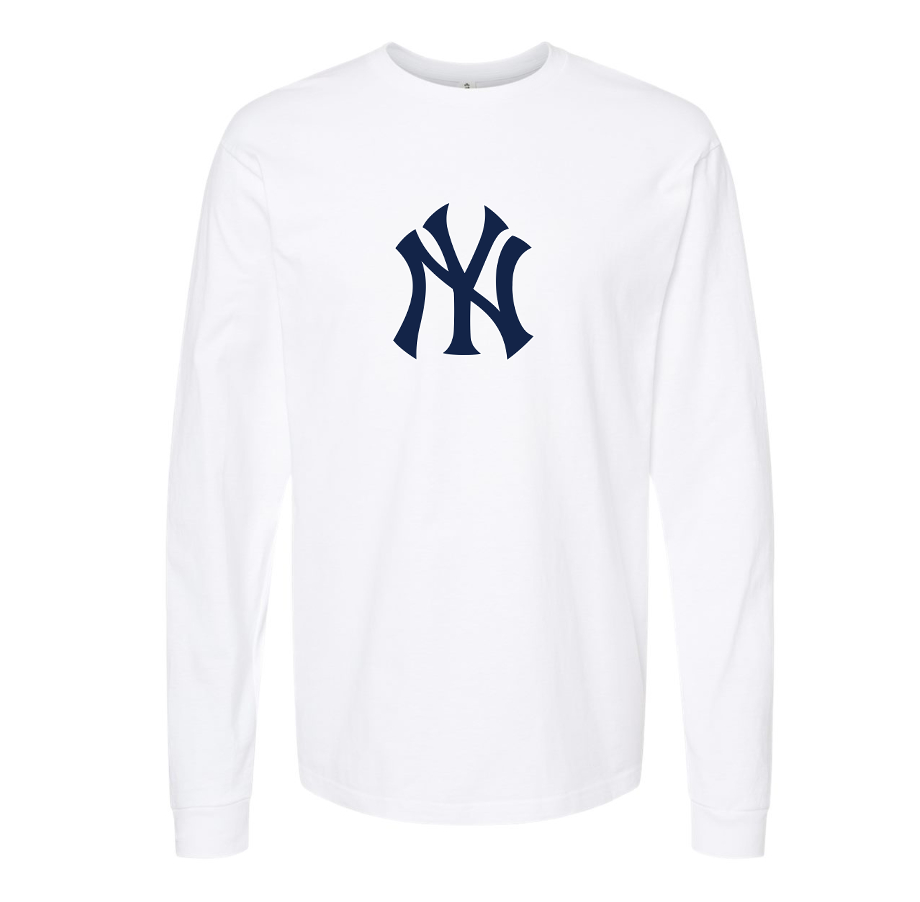 Men's New York NY Yankees Baseball Long sleeves T-Shirt