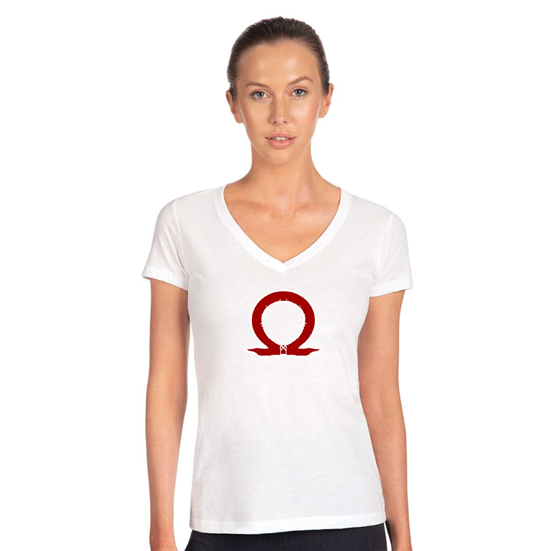 Women's God Of War Next Level Ideal V-Neck T-Shirt