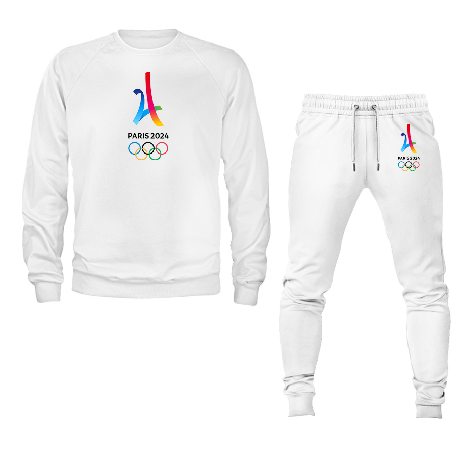 Unisex Paris 2024 Olympics Crewneck Sweatshirt Joggers Suit