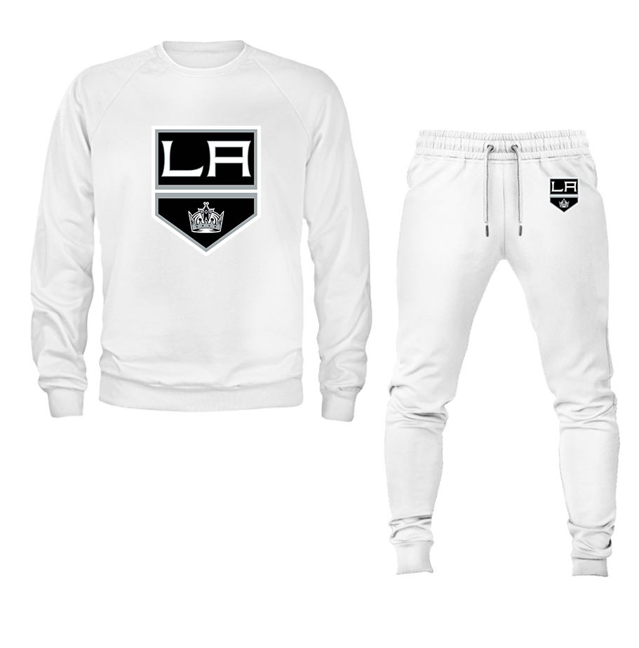 Men's NHL - Los Angeles Kings Crewneck Sweatshirt Joggers Suit