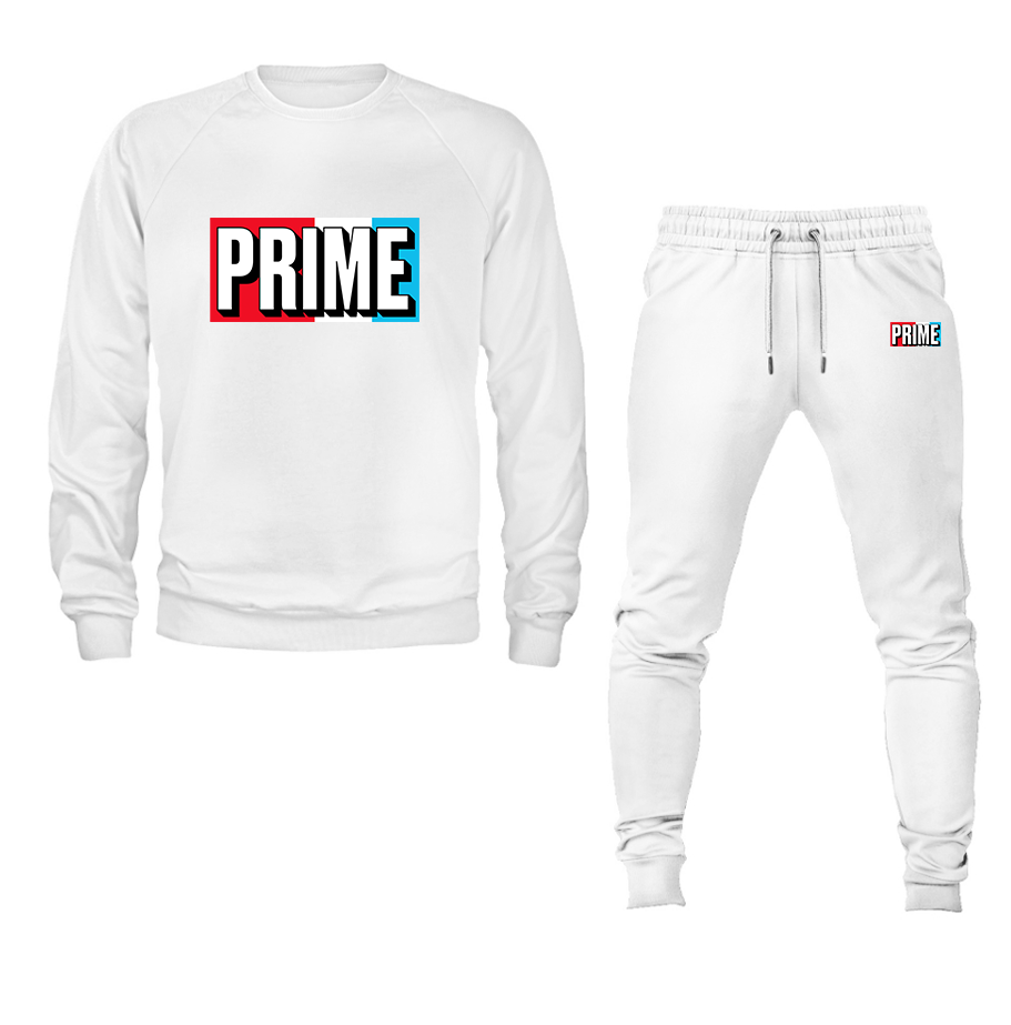 Men's Prime Drink Crewneck Sweatshirt Joggers Suit