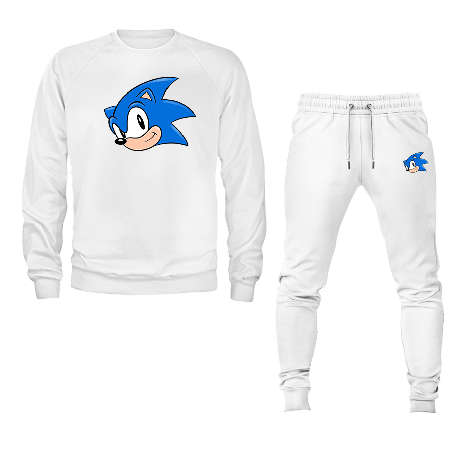 Men's Sonic the Hedgehog Crewneck Sweatshirt Joggers Suit
