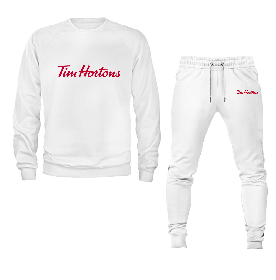 Men's Tim Hortons Crewneck Sweatshirt Joggers Suit
