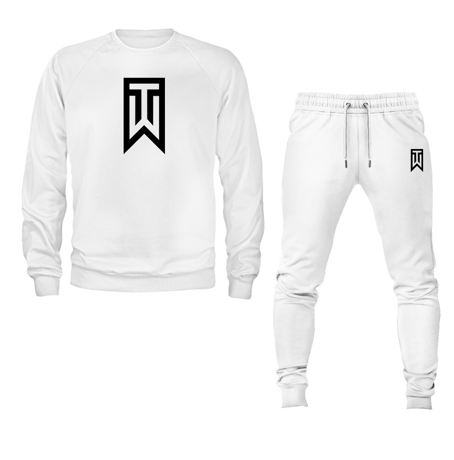 Men's Tiger Woods Crewneck Sweatshirt Joggers Suit