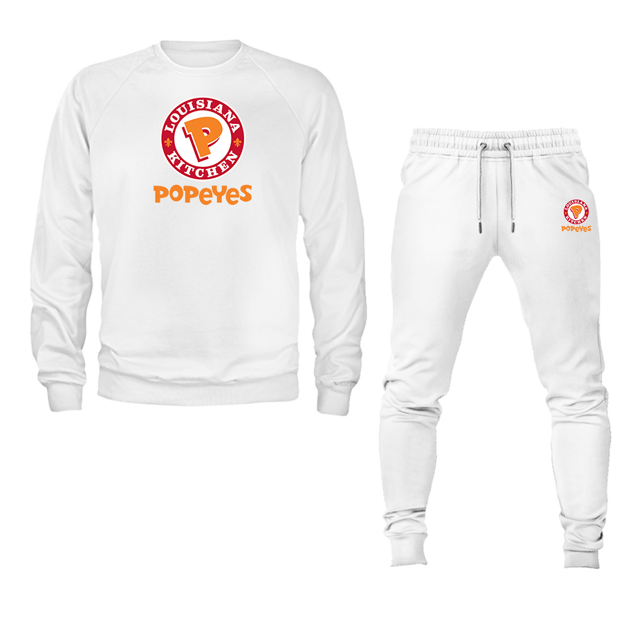 Men's Popeyes Louisiana Kitchen Crewneck Sweatshirt Joggers Suit