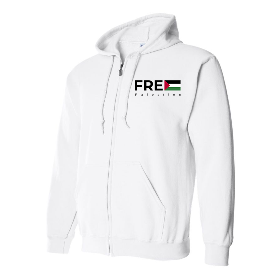 Men's Free Palestine Zipper Hoodie