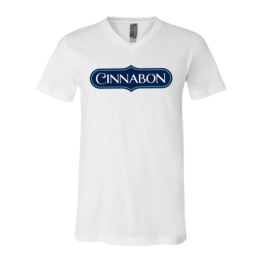 Men's Cinnabon BELLA CANVAS Jersey V-Neck Tee