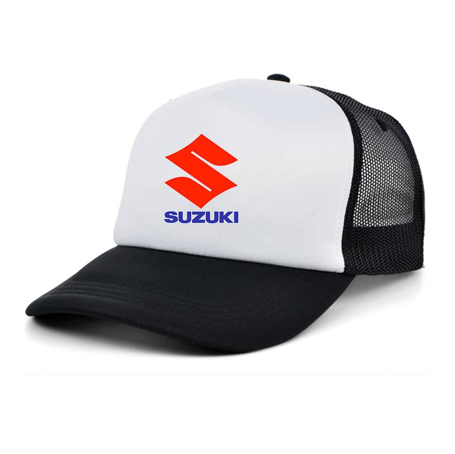 Suzuki Bike Motorcycle Trucker Hat