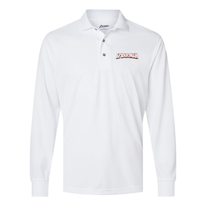 Men's Spider Man Paragon Prescott Long Sleeve Polo
