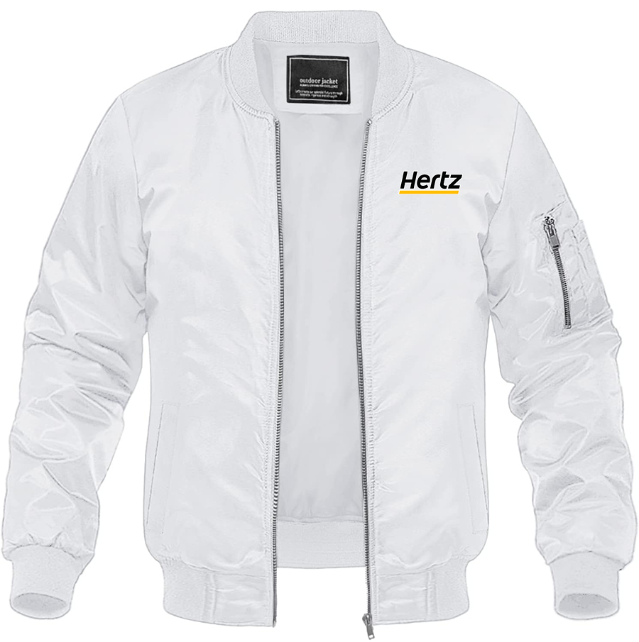 Men's Hertz Lightweight Bomber Jacket Windbreaker Softshell Varsity Jacket