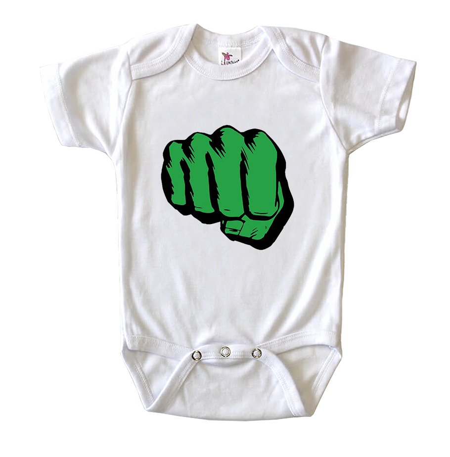 Hulk Punch Baby Romper Onesie
