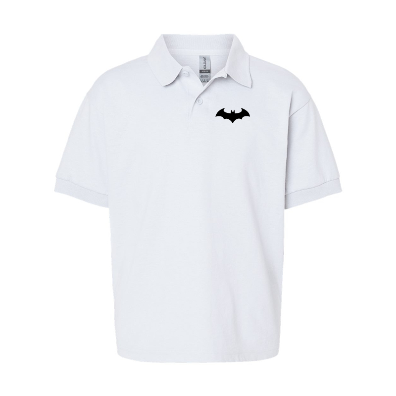Youth's Batman Gildan Dry Blend Jersey Polo