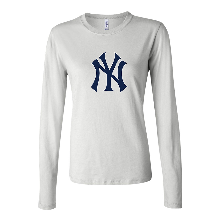 Women's New York NY Yankees Baseball Long Sleeve T-Shirt