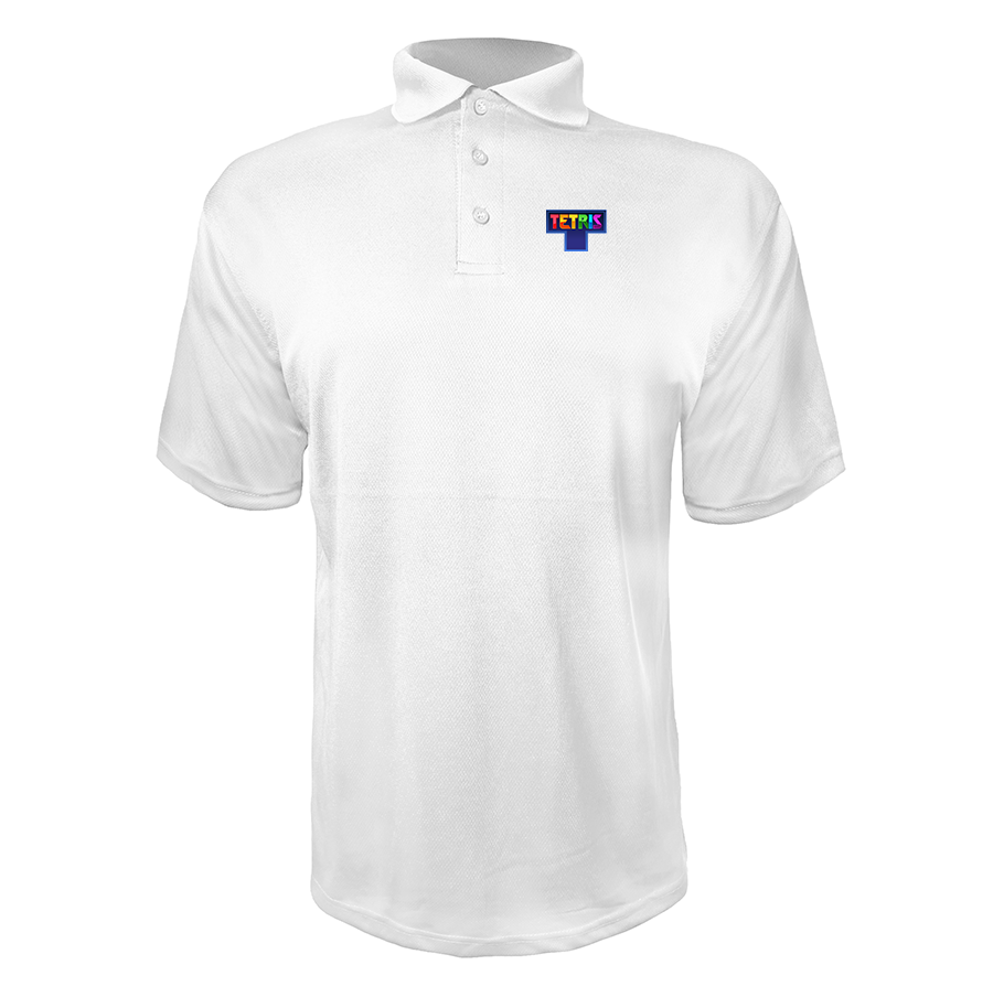 Men's Tetris Polyester Polos