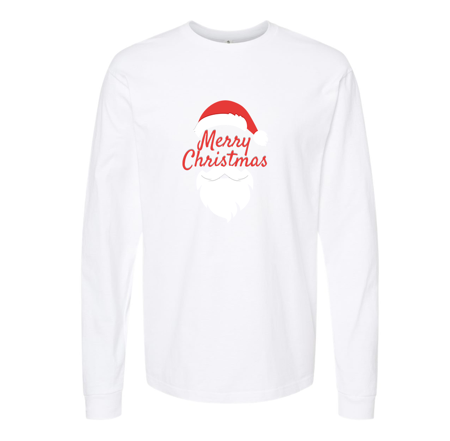 Men's Merry Christmas Santa Claus Long sleeves T-Shirt