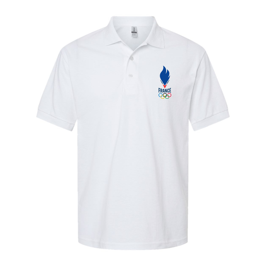 Men's France Olympia 2024 Dry Blend Polo