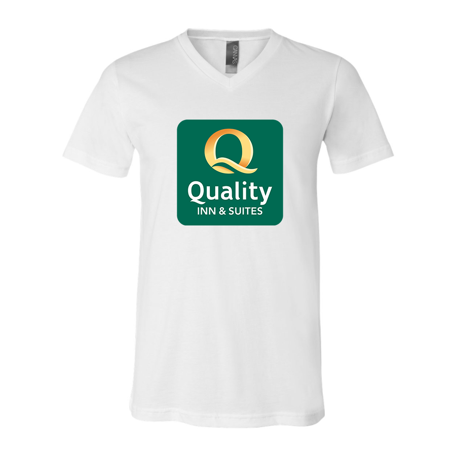 Men's Quality Inn & Suites BELLA CANVAS Jersey V-Neck Tee