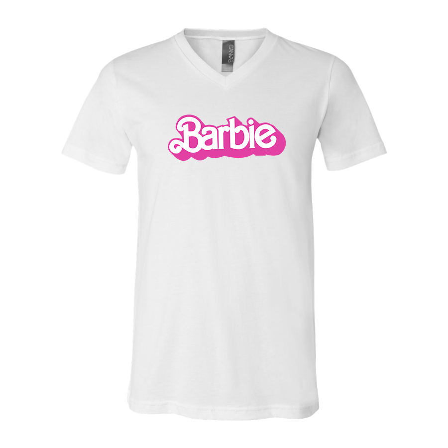 Men's Barbie BELLA CANVAS Jersey V-Neck Tee