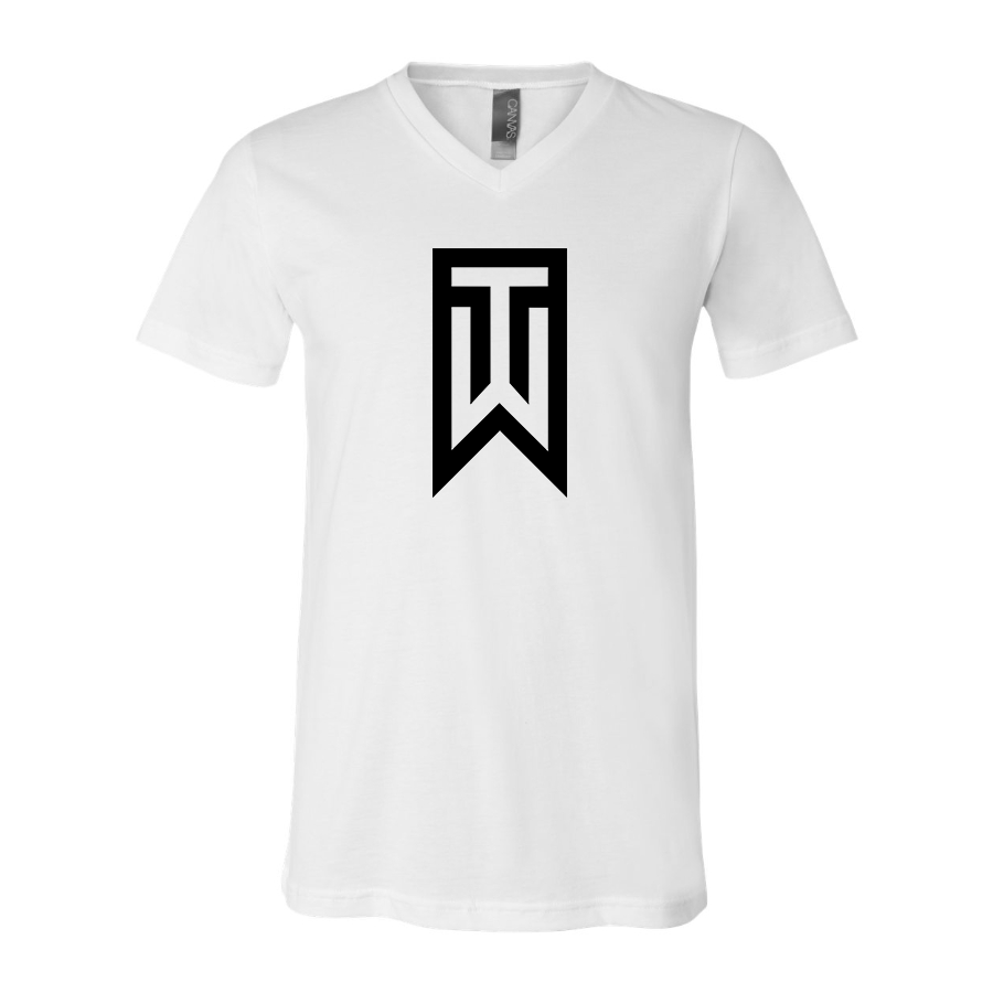 Men's Tiger Woods BELLA CANVAS Jersey V-Neck Tee