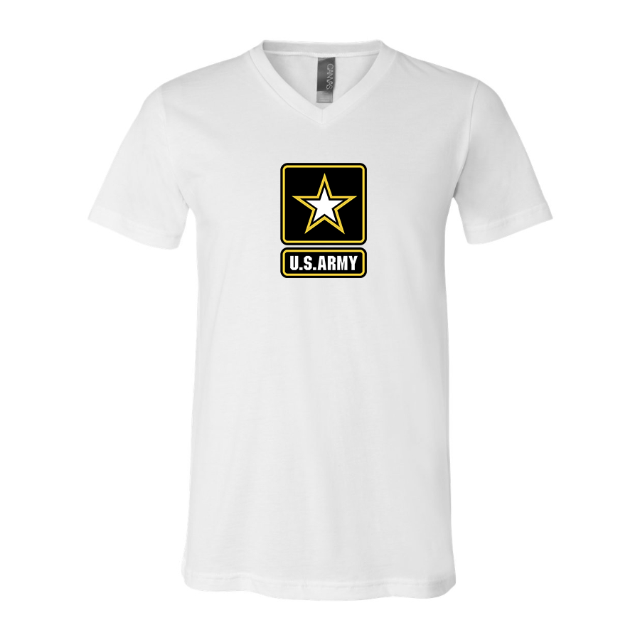 Men's U.S. ARMY BELLA CANVAS Jersey V-Neck Tee