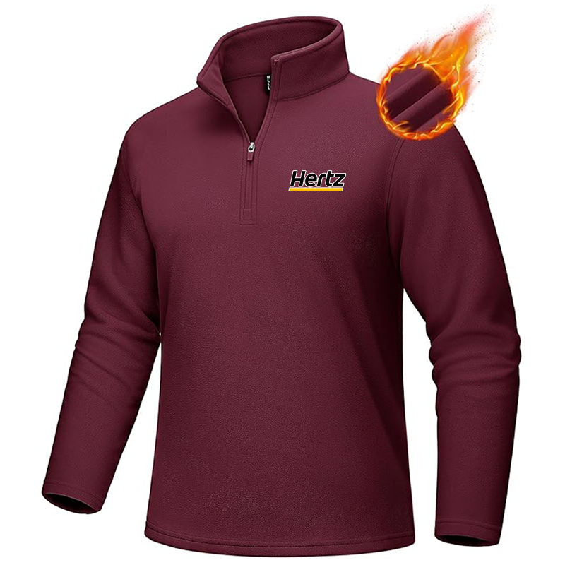 Men's Hertz MAGCOMSEN Quarter-Zip Pullover Polar Fleece Sweatshirt Stand Collar Long Sleeve Shirt for Men Thermal Winter Fall