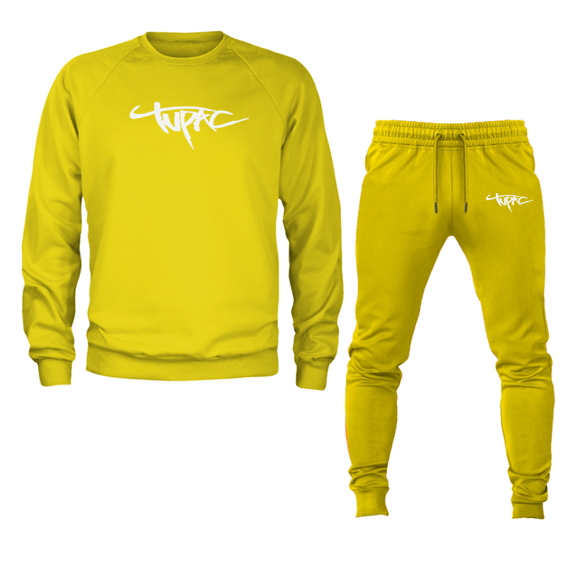 Men's Tupac Crewneck Sweatshirt Joggers Set