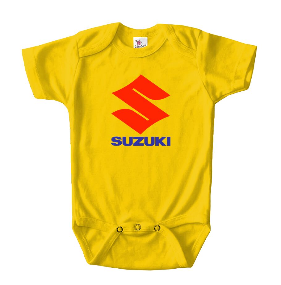 Suzuki Bike Motorcycle Baby Romper Onesie