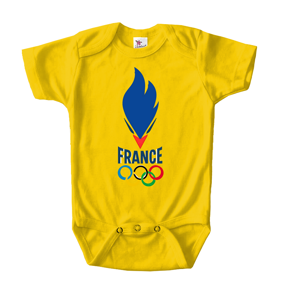 France Olympia 2024 Baby Romper Onesie